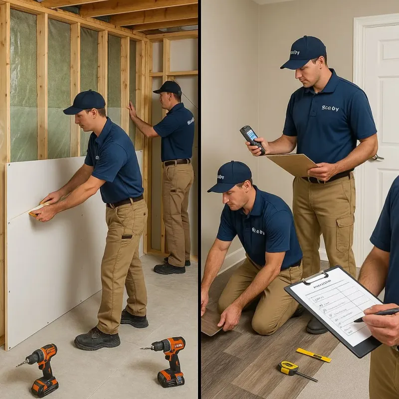 Repairs and Reconstruction process in Allouez, WI